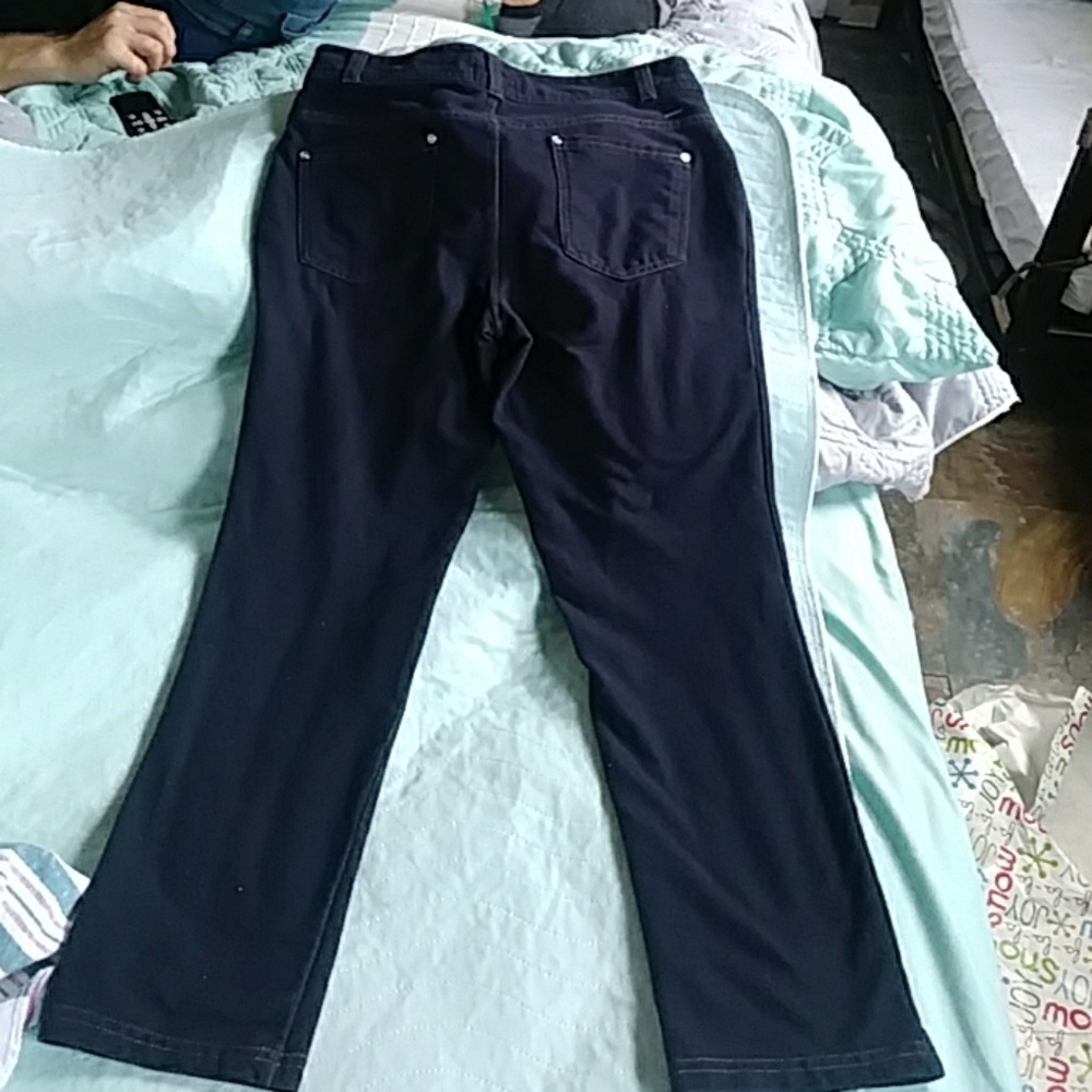 Spandex pants.